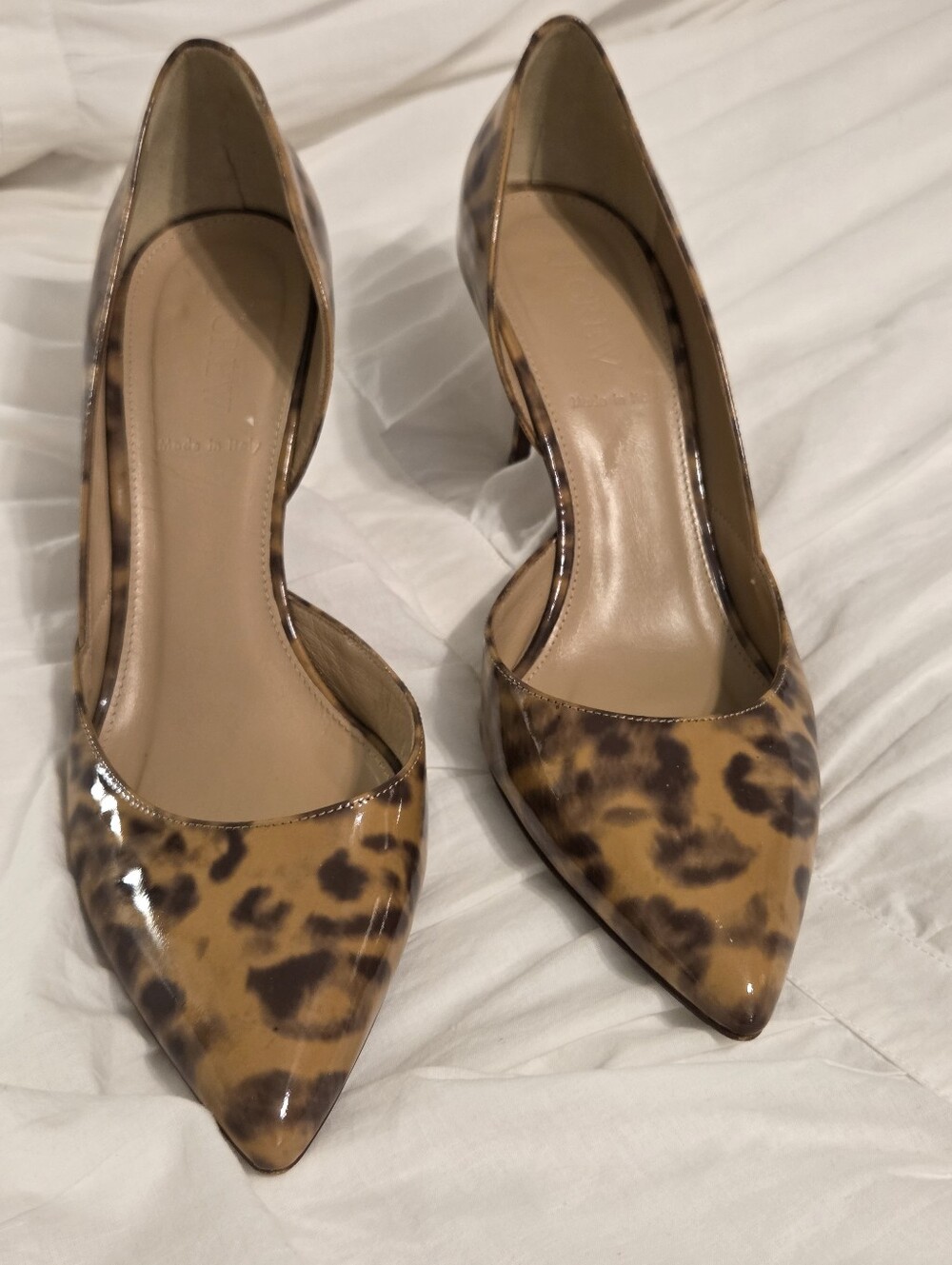 J Crew Leopard Print Pointed-Toe Women’s Pumps - Tan/Brown